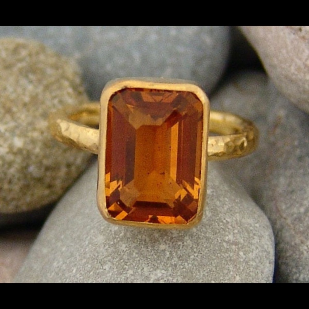 Citrine ring size 7